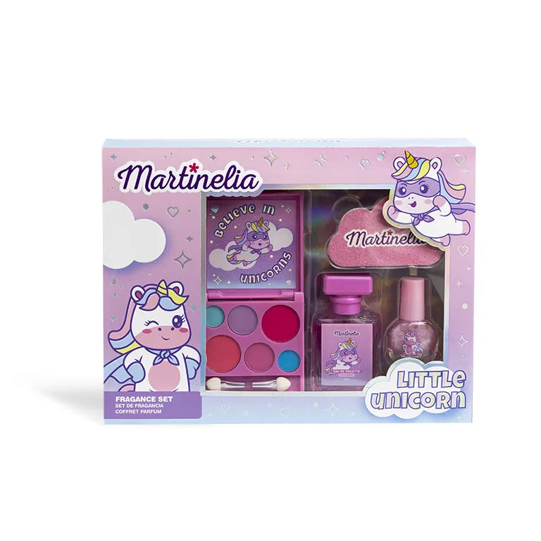 Комплект за красота с грим и тоалетна вода, Martinelia, Малък Еднорог, 3 части