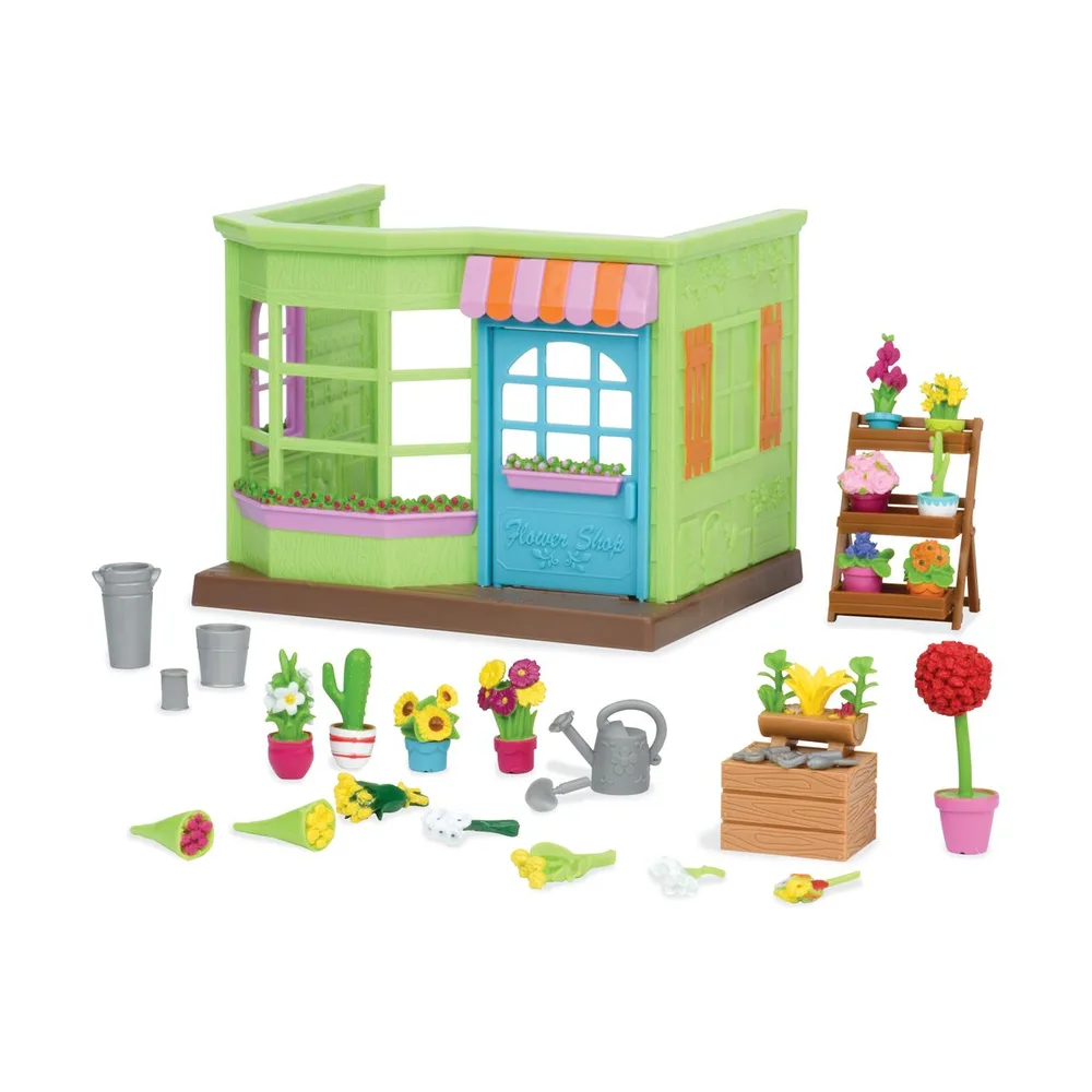Комплект за игра, Battat, Li'l Woodzeez, Магазин за цветя