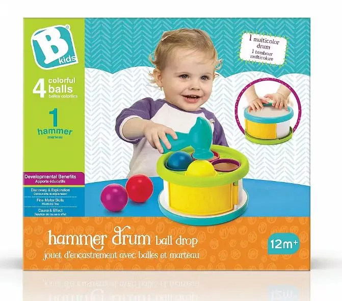 Бебешка занимателна игра, Infantino, B Kids, Чук и топки