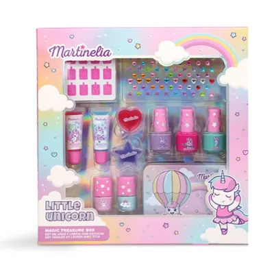 Козметичен комплект, Martinelia, Еднорог, Кутия със съкровища, 12 части