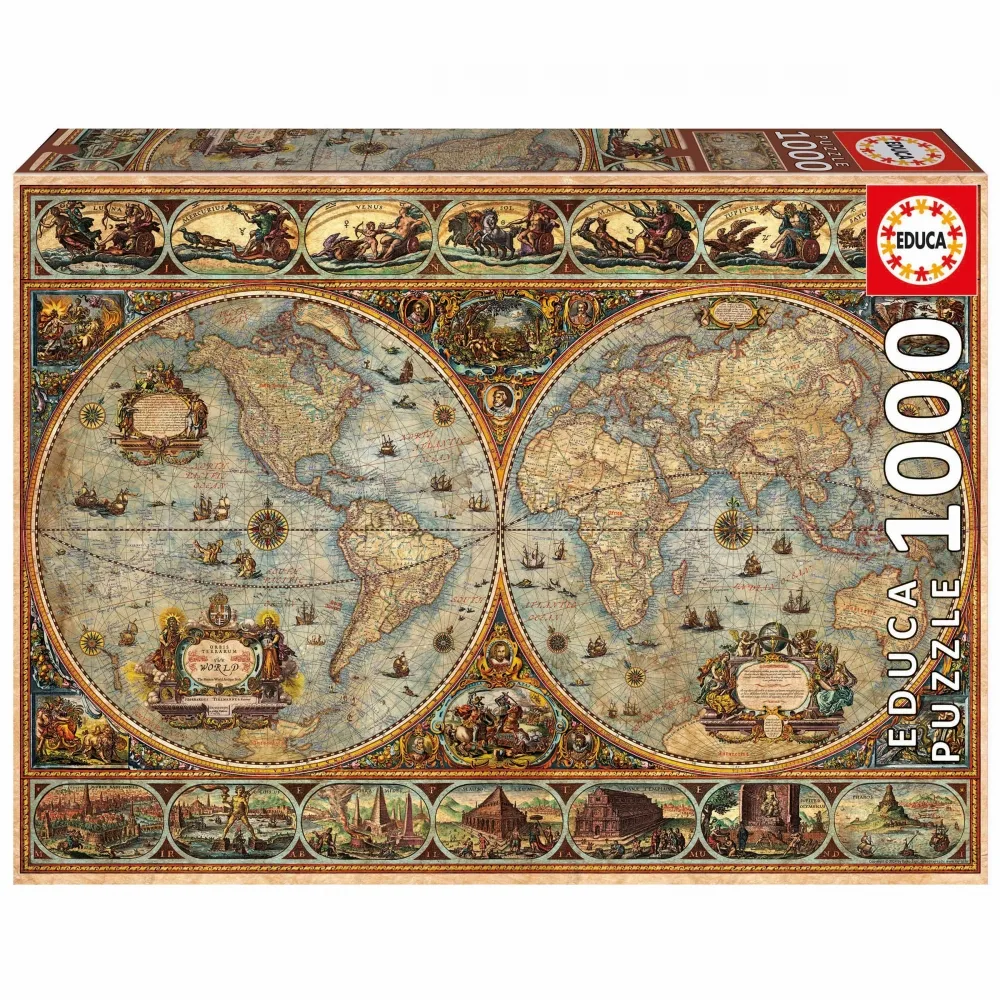 Пъзел, Educa, Светът, 1000 части