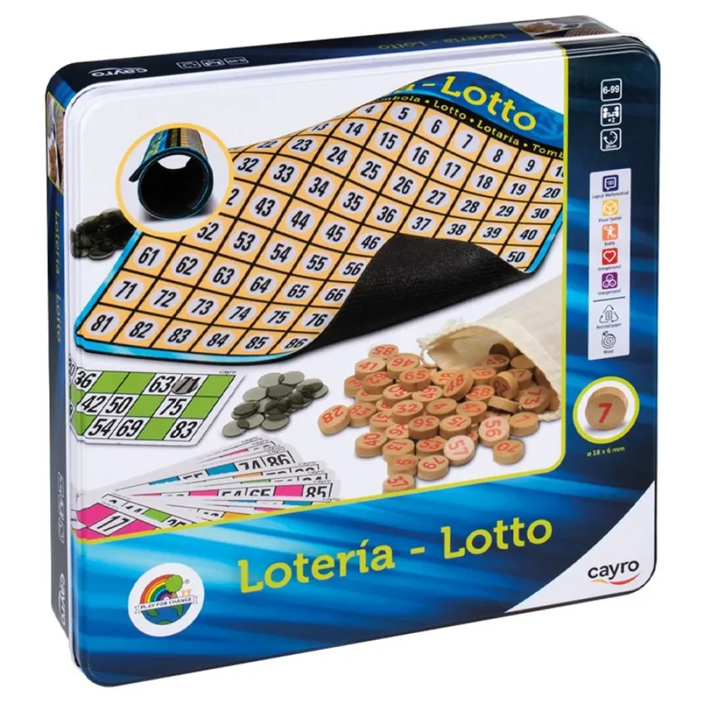 Игра Лото, в метална кутия