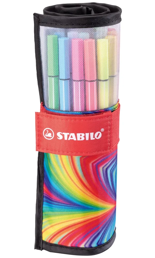 Комплект флумастери, Stabilo, Pen 68 Rollerset Arty, 25 цвята