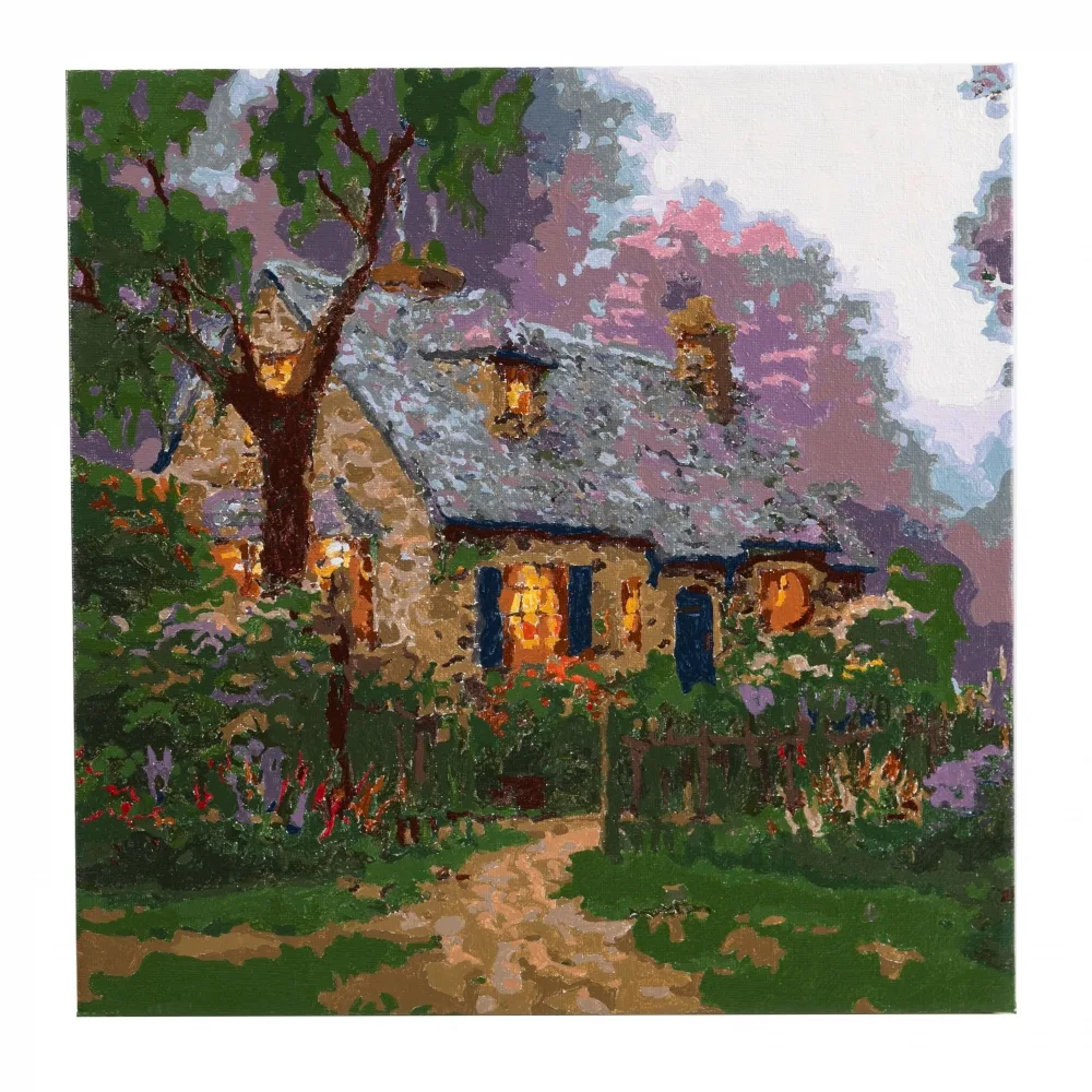 Творчески комплект, Craft Buddy, Рисуване по номера, Вила Foxglove, 30 х 30 см