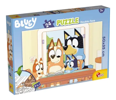 Пъзел, Lisciani, Bluey, Пъзел 2 в 1, 24 части