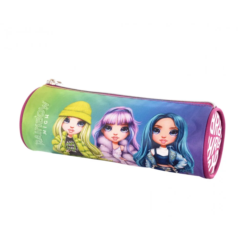 Единичен несесер, Astra, Rainbow High, Сребърен стил, Цилиндричен, Без аксесоари, 8 x 22 x 8 см