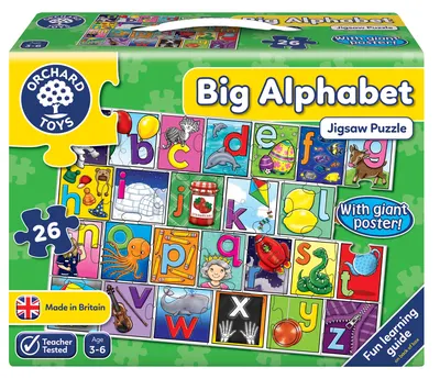 Детски пъзел, Orchard Toys, Голяма азбука, 26 части