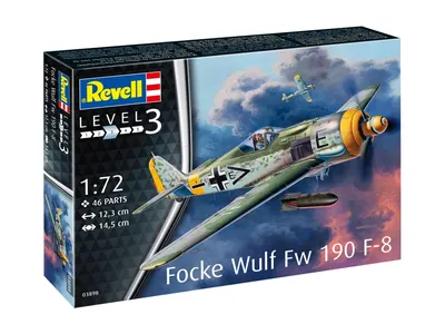 Сглобяем модел, Revell, Изтребител Focke Wulf Fw190 F-8, 46 части