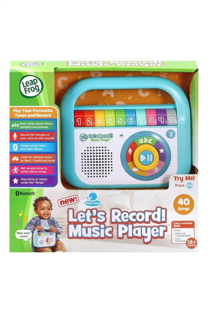 Интерактивна играчка, Vtech, Leap Frog, Музикален плейър с рекоредер, 17 х 15 х 6 см