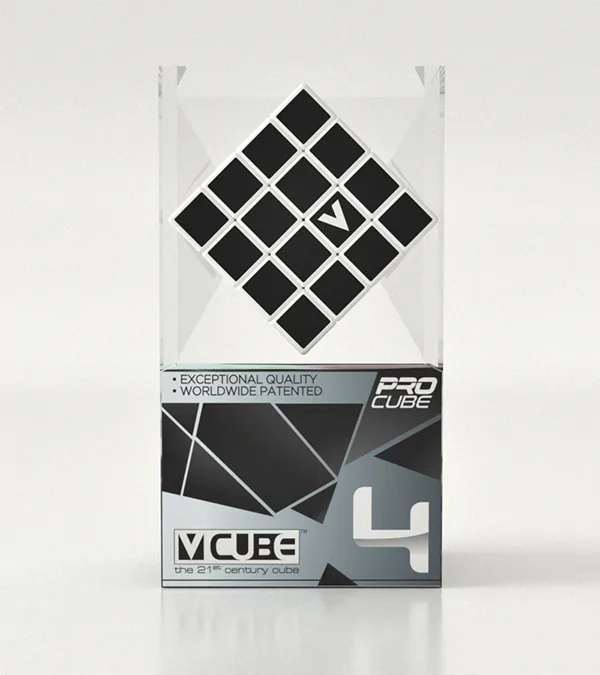 Кубче за подреждане V-Cube 4 White Flat