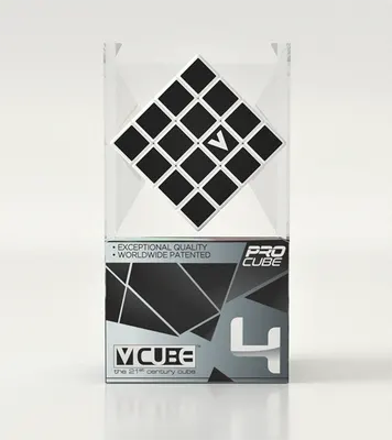 Кубче за подреждане V-Cube 4 White Flat