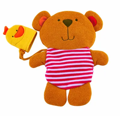 Играчка за баня, Hape, Мече и патенце ръкавица