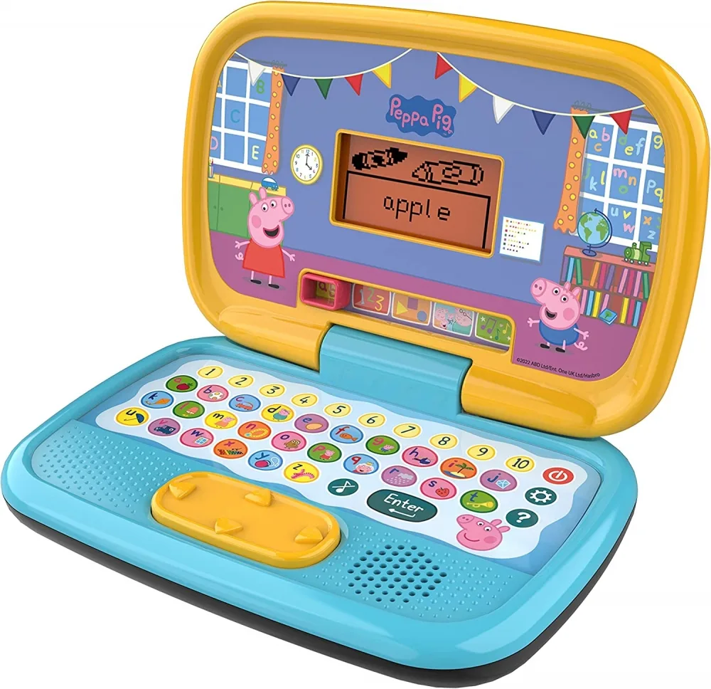 Интерактивна играчка, Vtech, Peppa Pig, Образователен лаптоп, 15.8 x 23.7 x 5.6 см