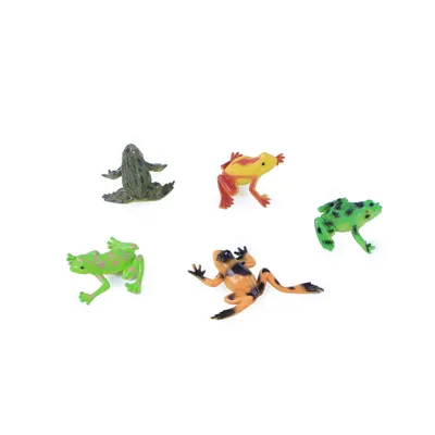 Комплект фигурки Жабки - 5 броя, 4-5 см.