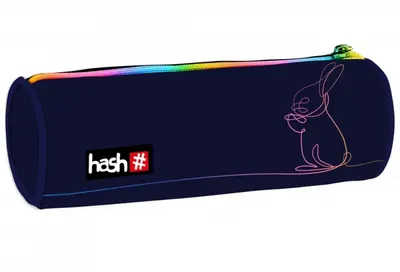 Единичен несесер, Astra, HASH, Rainbow Bunny, Цилиндричен, Без аксесоари, 8 x 22 x 8 cm
