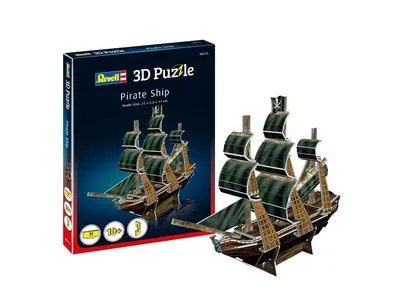 Пъзел, Revell, Пиратски кораб 3D, 24 части