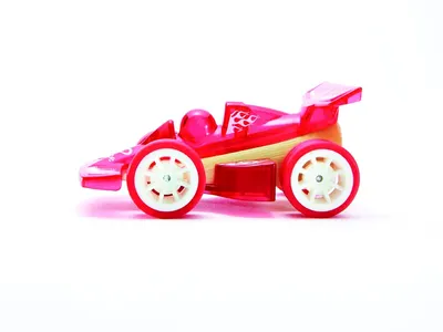 Количка от бамбук, Hape, Червена