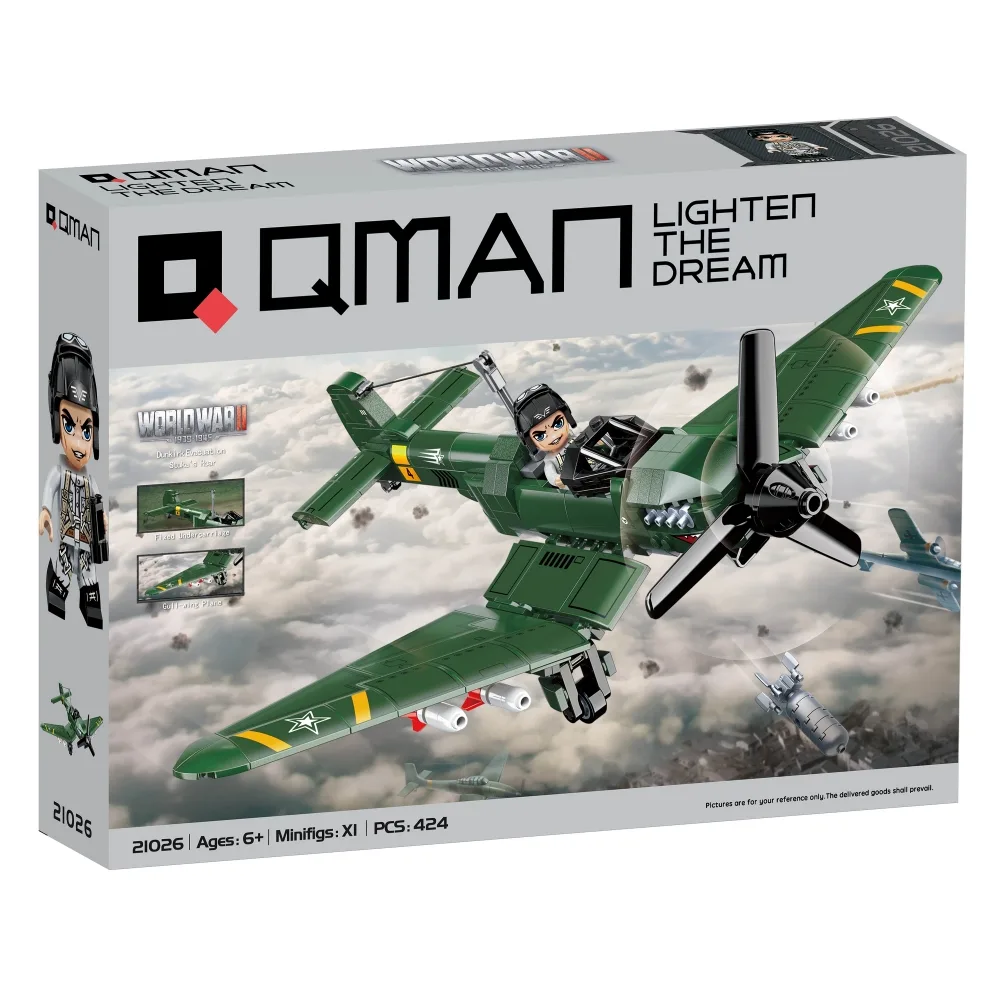 Конструктор, Qman, Германски самолет Junkers-87 Stuka, Евакуация от Дюнкерк, 424 части