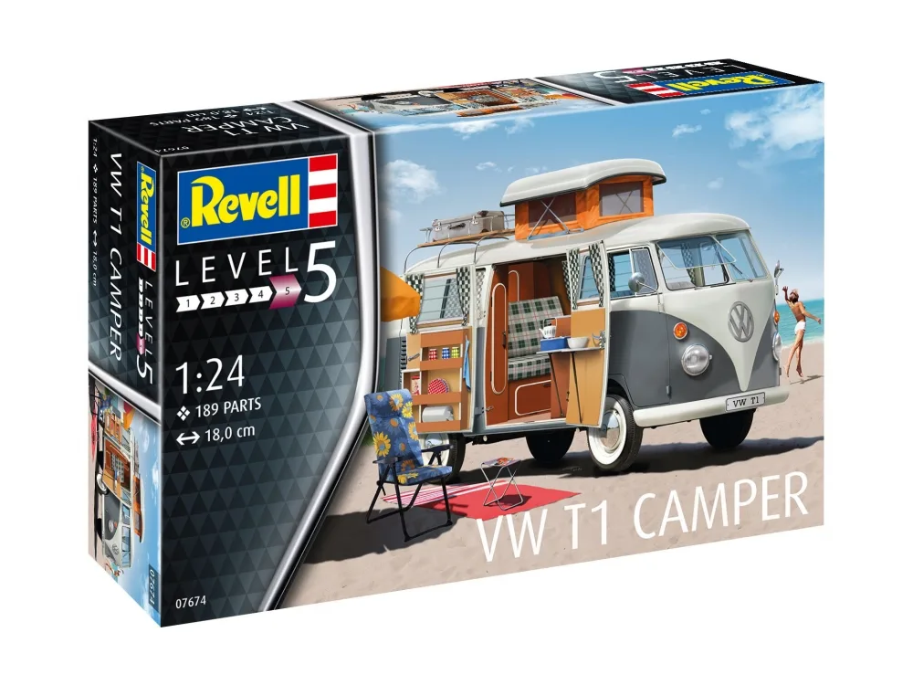 Сглобяем модел, Revell, Кемпер VW T1, 189 части