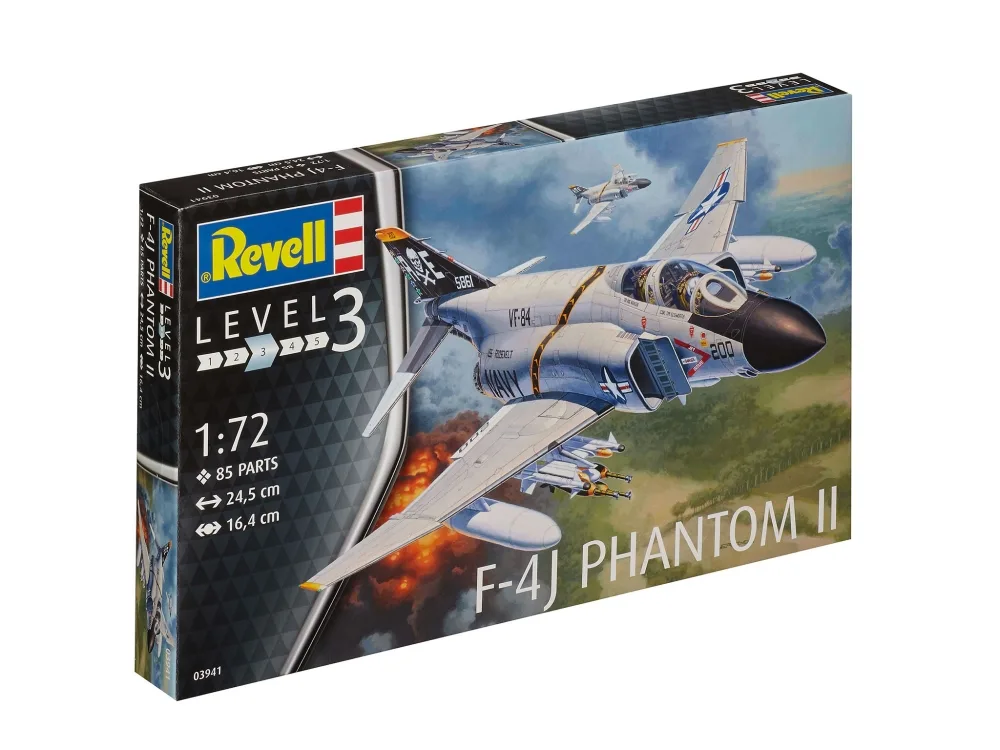 Сглобяем модел, Revell, Боен самолет F-4J Phantom II, 85 части