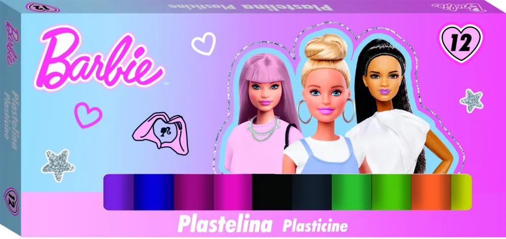 Комплект пластилин, St.Majewski, Barbie, 12 цвята