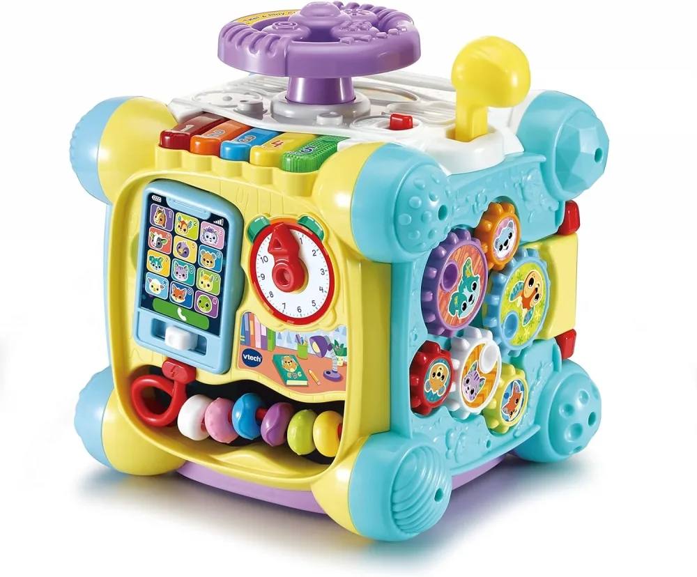 Интерактивна играчка, Vtech, Музикален образователен куб, 21.5 x 21.5 x 24 cm
