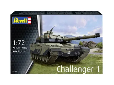 Сглобяем модел, Revell, Танк Challanger 1, 129 части