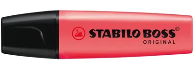 Текст маркер, Stabilo, Boss Original Pastel, Червен