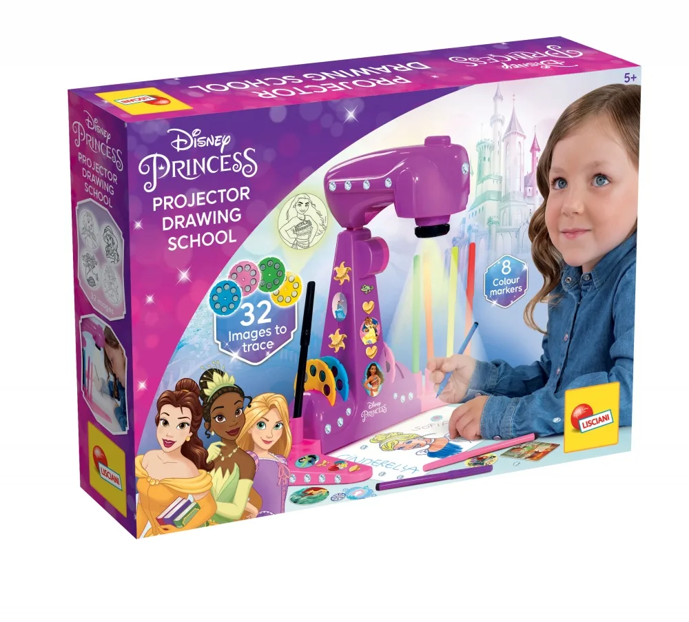 Творчески комплект, Lisciani, Disney Princess, Проектор за рисуване