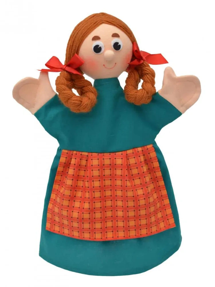 Кукла за театър Момиче, 34 см.